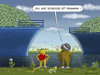 Cartoon: PANAMA IST NICHT SO SCHÖN (small) by marian kamensky tagged panama,wash,center