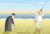 Cartoon: PERSISCHER GOLF (small) by marian kamensky tagged terror,in,christchurch,new,zealand,islamophobie,racism,intollerance,trump,sri,lanka,iran