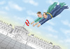 Cartoon: POPULISMUS MIT KURZ UND STRACHE (small) by marian kamensky tagged nationalratswahlen,in,österreich,angelobung,kurz,kern,strache