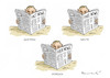 Cartoon: POSTFUCKTISCH (small) by marian kamensky tagged das,wort,des,jahres,2016,postfaktisch,fake,news