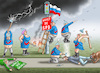 Cartoon: PRIMITIVISMUS AM SIEGESZUG (small) by marian kamensky tagged primitivismus,am,siegeszug,spd,attacke,dresden,sachsen,afd,faschismus