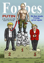 Cartoon: PUTIN AND THE FORBES MAGAZINE (small) by marian kamensky tagged putin,and,the,forbes,magazine
