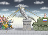 Cartoon: PUTIN RETTET KASACHSTAN (small) by marian kamensky tagged putin,rettet,kasachstan