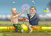 Cartoon: Putins Hund Schröder (small) by marian kamensky tagged putins,bescherung,ukraine,provokation,baerbock,lawrow,nato,osterweiterung