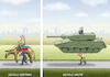 Cartoon: PUTINS SCHICKSAL (small) by marian kamensky tagged verteidigungsministerium,boris,pistorius,leopard