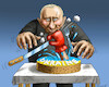 Cartoon: PUTLERFRESSE POLITUR (small) by marian kamensky tagged putins,bescherung,ukraine,provokation,swift,nato,osterweiterung