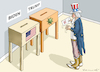 Cartoon: QUAL DER WAHL (small) by marian kamensky tagged us,wahlen,joe,biden,trump,corona,bob,woodward,harris,pence