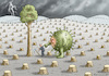 Cartoon: RACHE DER NATUR (small) by marian kamensky tagged coronavirus,epidemie,gesundheit,panik,stillegung,george,floyd,twittertrump,pandemie