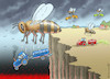 Cartoon: RACHE DER NATUR (small) by marian kamensky tagged bienensterben,natur,pestizide