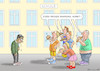 Cartoon: RAMADAN (small) by marian kamensky tagged ramadan,islam,christentum,diskriminierung,schule