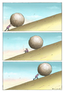 Cartoon: Raucherpause (small) by marian kamensky tagged sisyphos verdammnis surrealismus griecherland krise schweiss