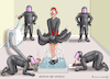 Cartoon: RAZZIA BEI WOELKI (small) by marian kamensky tagged razzia,bei,woelki