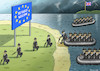 Cartoon: REFUGEES WELCOME ! (small) by marian kamensky tagged brexit,theresa,may,england,eu,schottland,weicher,wahlen,boris,johnson,nigel,farage,ostern,seidenstrasse,xi,jinping,referendum,trump,monsanto,bayer,glyphosa,strafzölle,corbyn