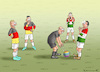 Cartoon: REGENBOGENFARBEN-BALL (small) by marian kamensky tagged faschist,orban,hat,gewonnen,uefa,em,allianz,beleuchtung