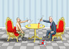 Cartoon: ROTE LINIE IN GENF (small) by marian kamensky tagged biden,putin,treffen,in,genf