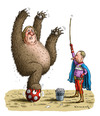 Cartoon: Russischer Bär Depardieu (small) by marian kamensky tagged gerald,departieu,russischer,pass,putin,weihnachtsmann