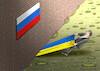 Cartoon: RUSSLAND VERSUS UKRAINE (small) by marian kamensky tagged putins,bescherung,ukraine,provokation