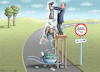 Cartoon: SCHEUER MAUT-SCHULDEN (small) by marian kamensky tagged scheuer,mautschulden,wissing