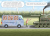 Cartoon: SCHLEPPERESKALATION (small) by marian kamensky tagged schleppereskalation,an,der,polnischen,grenze,faeser