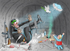 Cartoon: SCHLIMMER ALS DER TOD (small) by marian kamensky tagged hamas,greift,israel,an,happy,halloween