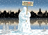 Cartoon: Schneegida (small) by marian kamensky tagged santa,klaus,weihnachten,geschenke,schneegida,pegida,dresden,bescherung