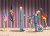 Cartoon: SCHOLZ BESUCHT BIDEN (small) by marian kamensky tagged scholz,besucht,biden