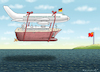 Cartoon: SCHOLZ BRINGT GESCHENK NACH XINA (small) by marian kamensky tagged scholz,hamburger,hafen,china,investition