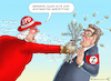 Cartoon: SCHRÖDER FEIERT DEN ACHTZIGSTEN (small) by marian kamensky tagged schröder,feiert,den,achtzigsten,geburtstag