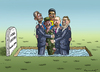 Cartoon: SCHRÖDER NACH KUBA (small) by marian kamensky tagged fidel,castro,im,himmel,kuba,schröder,begräbnis,trauerfeier,in,havana