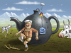 Cartoon: Schuhplattlerteaparty (small) by marian kamensky tagged horst,seehofer,autobanhmaut,für,ausländer,bayern,wahlen,rumänenandrohung,rechtspopulismus