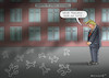 Cartoon: SCHULE IN SANTA FE (small) by marian kamensky tagged obama trump präsidentenwahlen usa baba vanga republikaner inauguration demokraten wikileaks faschismus schule in santa fe