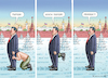 Cartoon: SCHWARZES LOCH (small) by marian kamensky tagged xi,jinping,putin,staatsbesuch,moskau