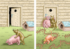 Cartoon: SCHWEINEHUND TRUMP (small) by marian kamensky tagged us,wahlen,joe,biden,trump,corona,kapitol,putsch,bob,woodward,harris,pence