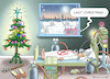 Cartoon: SCHWURBLER-WEIHNACHTEN (small) by marian kamensky tagged curevac,testzentren,corona,impfung,pandemie,booster,omikron,impfpflicht