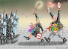 Cartoon: SCHWURBLERTERRORISMUS (small) by marian kamensky tagged curevac,testzentren,corona,impfung,pandemie,booster,omikron,impfpflicht