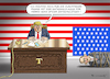 Cartoon: SEAN SPICER (small) by marian kamensky tagged obama trump präsidentenwahlen usa baba vanga republikaner inauguration sean spicer demokraten wikileaks faschismus