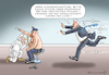 Cartoon: SEEHOFER IN PANIK (small) by marian kamensky tagged merkel,seehofer,unionskrise,csu,cdu,flüchtlinge,gauland,merz,afd,akk,spahn,pegida,hutbürger,höcke,führer,wahlen,thüringen,kemmerich,moria,lesbos