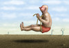 Cartoon: Selbstrettung (small) by marian kamensky tagged selbsthilfe,krisen,rettung