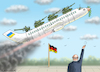 Cartoon: SELENSKYJ BESUCHT DEUTSCHLAND (small) by marian kamensky tagged selenskyj,besucht,deutschland