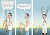 Cartoon: SILBEREISEN - VOM ARMEN FISCHER (small) by marian kamensky tagged silberesen,fischer,traumschiff,schmalz