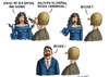 Cartoon: Slomka und Diva Gabriel (small) by marian kamensky tagged siegmar,gabriel,marielle,slomka,zdf,interview,spd