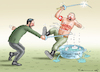 Cartoon: SOKOLOW IST DANN MAL WEG (small) by marian kamensky tagged sokolow,ist,dann,mal,weg