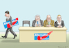 Cartoon: SPALTUNG DER SPALTER (small) by marian kamensky tagged merkel,versus,schulz,wahlkampf,2017,tv,duell,spd,cdu,gauland,afd,petry,weiden,meuten