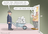 Cartoon: STAATLICHE HILFE (small) by marian kamensky tagged coronavirus,epidemie,gesundheit,panik,stillegung,trump,pandemie