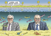 Cartoon: STEINMEIER UND LAWROW (small) by marian kamensky tagged vitali,klitsccko,ukraine,janukowitsch,demokratie,gewalt,bürgerkrieg,timoschenko,helmut,schmidt,putinversteher,flugzeugunglück,flugzeugabschuss,steinmeier,und,lawrow,donezk