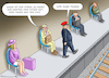 Cartoon: STREIKENDE IN SICHT (small) by marian kamensky tagged poststreik,deutschland,bahnstreik