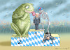 Cartoon: STÜRMISCHER VOLLHORSTHERBST (small) by marian kamensky tagged bayernwahl,söder,seehofer,populismus,afd