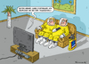 Cartoon: Tagesschau (small) by marian kamensky tagged sommerloch,2014,irak,israel,gaza,ebola,ukraine,mh17