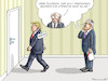 Cartoon: TALENTIERTER MR. TILLERSON (small) by marian kamensky tagged obama,trump,präsidentenwahlen,usa,baba,vanga,republikaner,inauguration,demokraten,kim,jong,un,rex,tillerson,wikileaks,faschismus