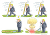 Cartoon: TESTOSTERON JUNKIE TRUMP (small) by marian kamensky tagged obama trump präsidentenwahlen usa baba vanga republikaner inauguration demokraten wikileaks faschismus